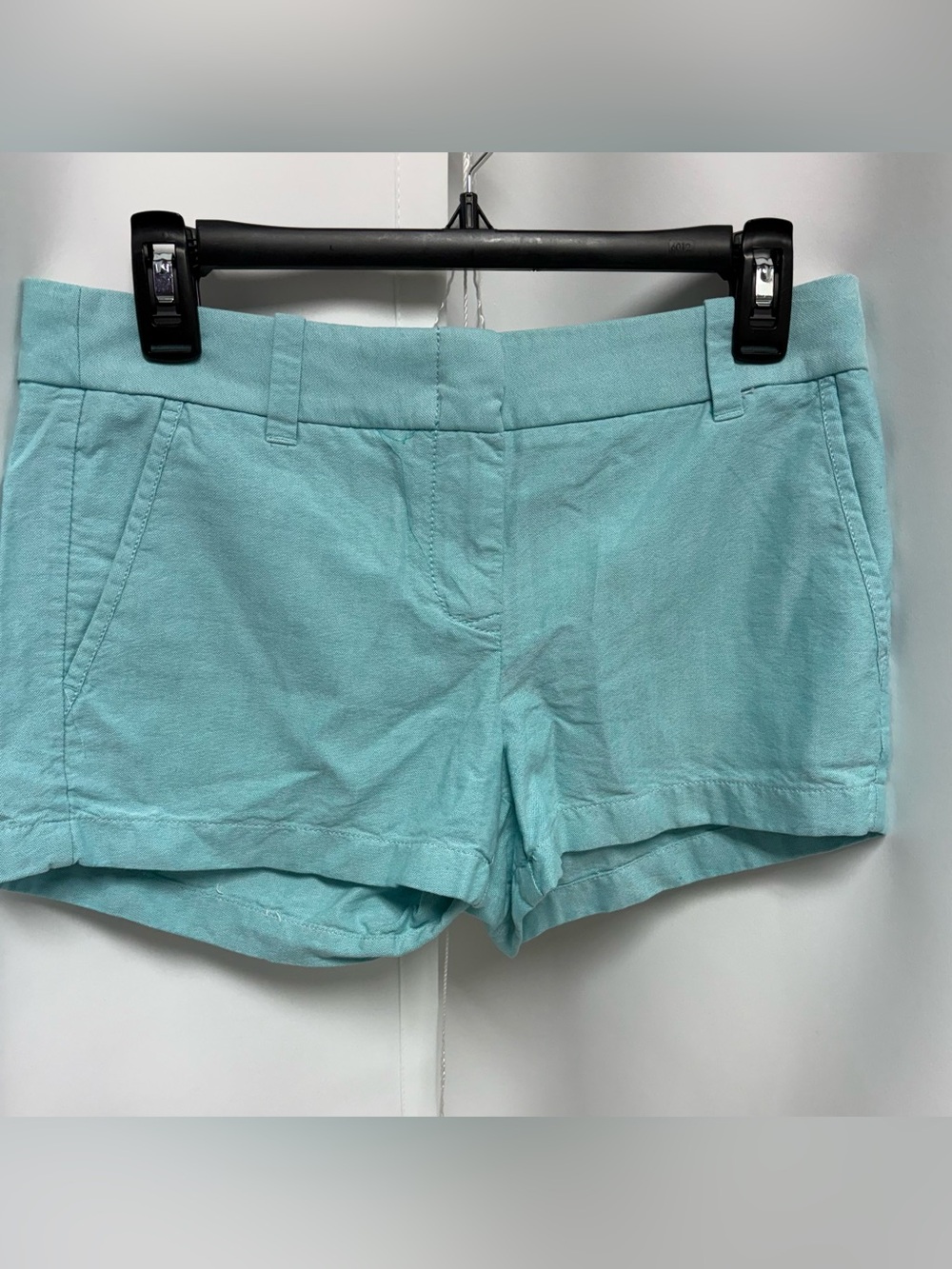 J. Crew flat front walking shorts size 2 blue hundred percent cotton.